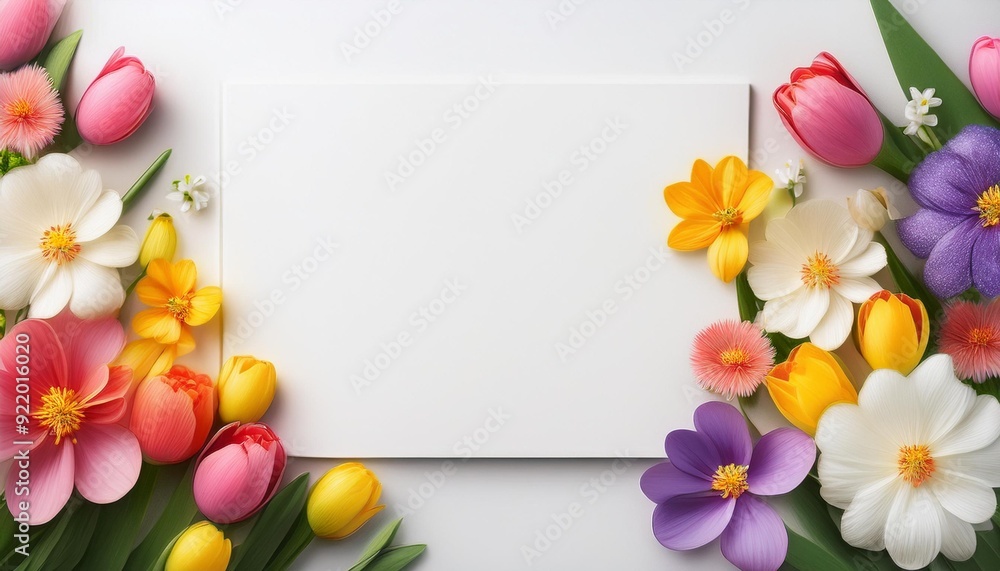 Spring Essence: Floral Background with Blank Space Spring Essence: Floral Background with Blank Space