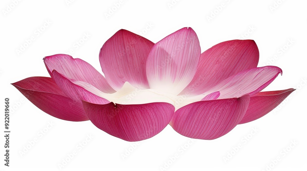 Serene Lotus Petal Symmetry in Pink and White Harmony Serene Lotus Petal Symmetry in Pink and White Harmony