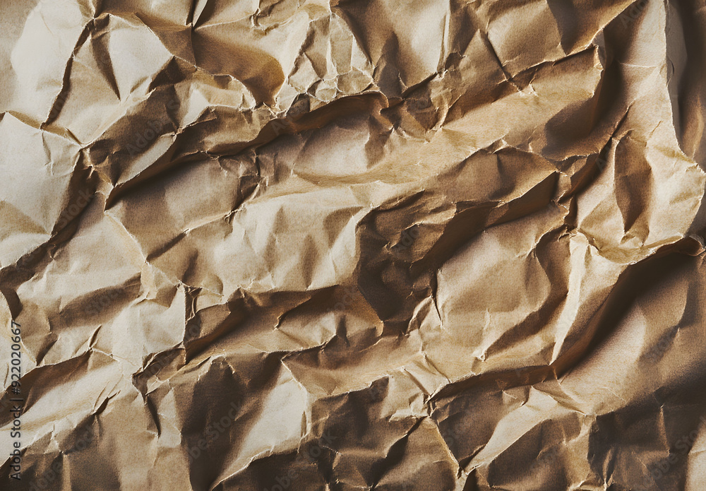 Abstract crumpled and creased recycle brown paper texture background Abstract crumpled and creased recycle brown paper texture background