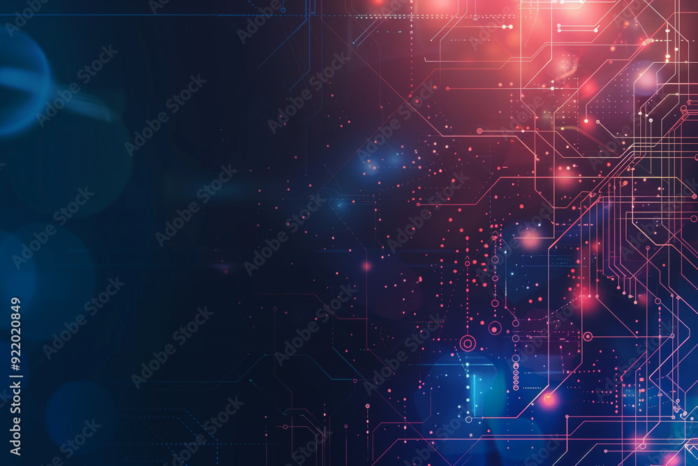 Obraz premium Abstract Virtual Technology Circuit Board Concept Background