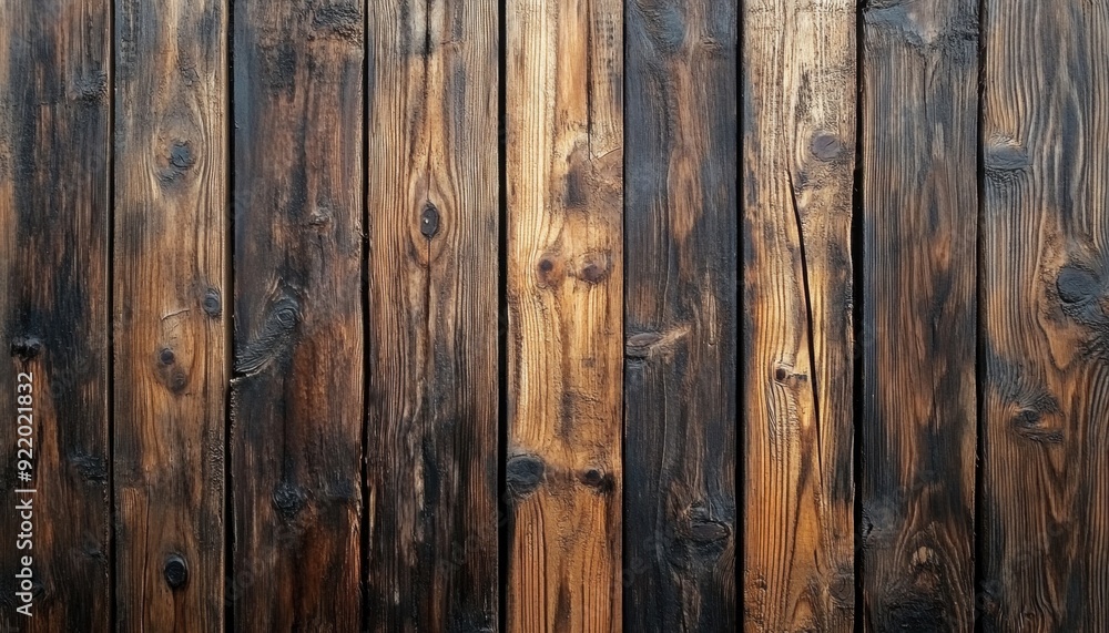 Textured wooden planks in earthy tones arranged vertically, showcasing natural grain patterns Textured wooden planks in earthy tones arranged vertically, showcasing natural grain patterns