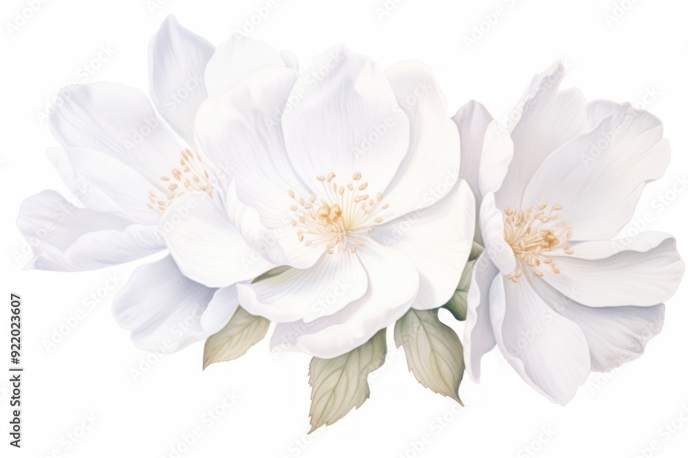 Fototapeta premium White elegant flower wedding blossom petal plant.