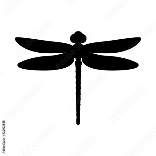 Dragonfly icon vector. Insect illustration sign. Butterfly symbol or logo.