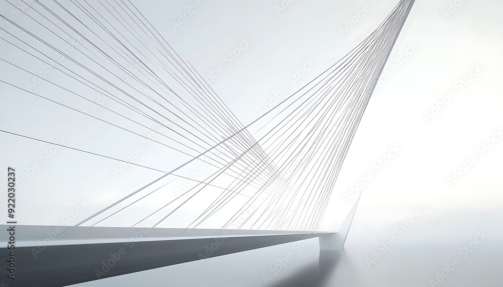 Obraz premium Abstract Bridge Design - Minimalist Perspective