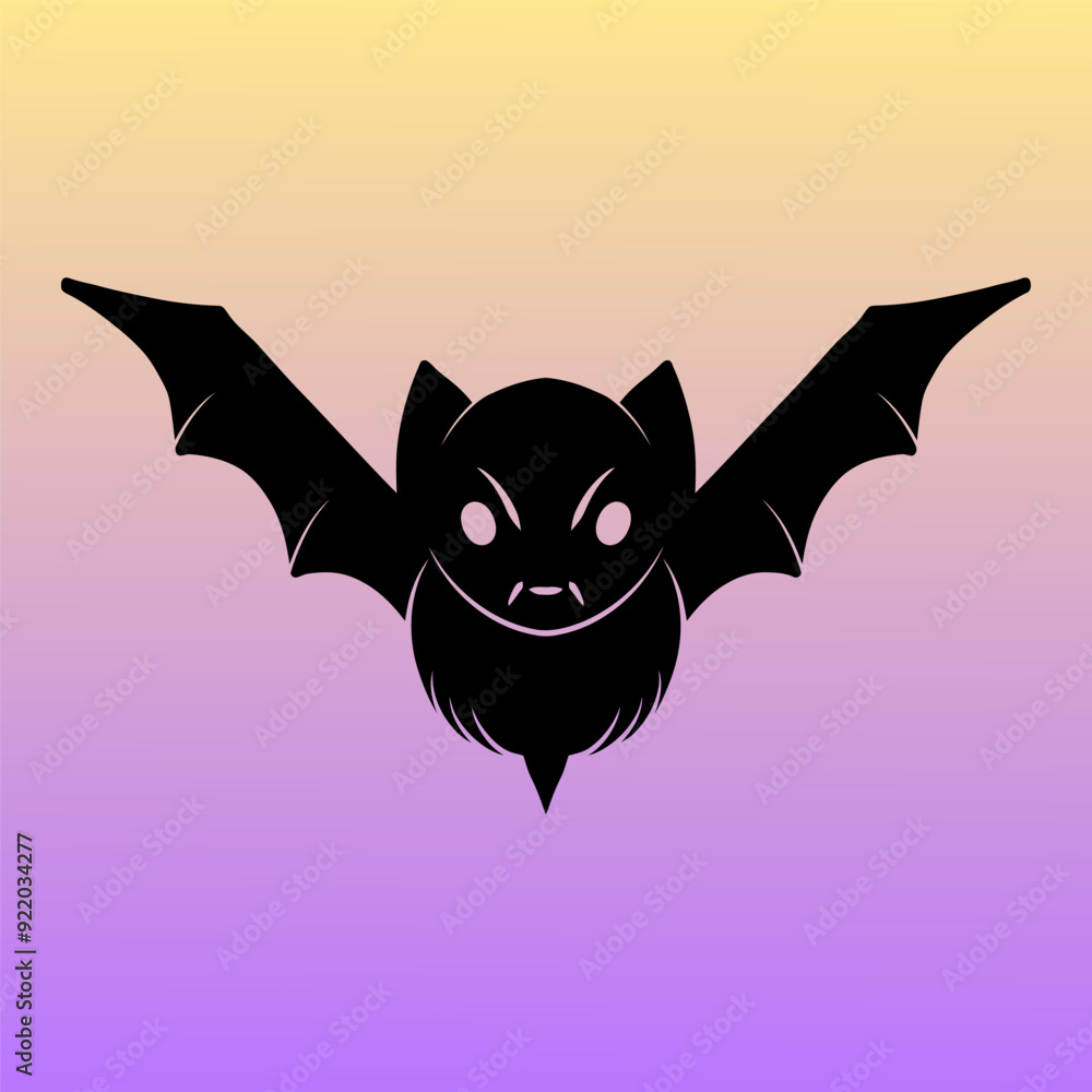 Obraz premium icon bat halloween illustration vector 