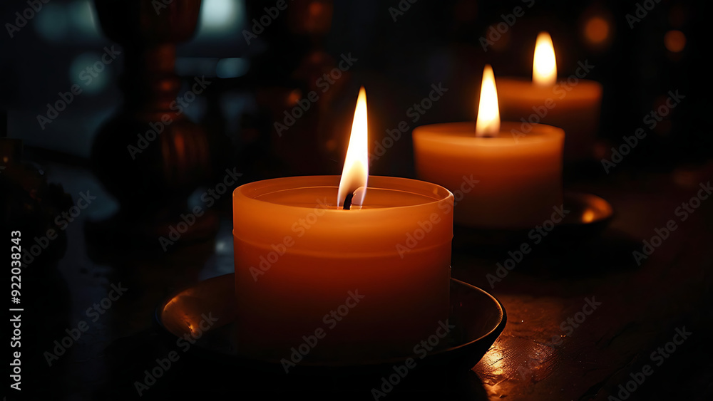 Candles flickering in the dark
Candles flickering in the dark