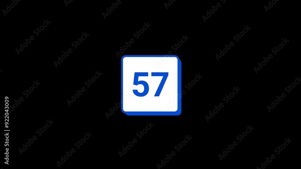 57 Number Animation 57 Number Animation