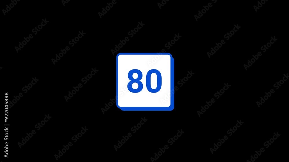 80 Number Animation 80 Number Animation