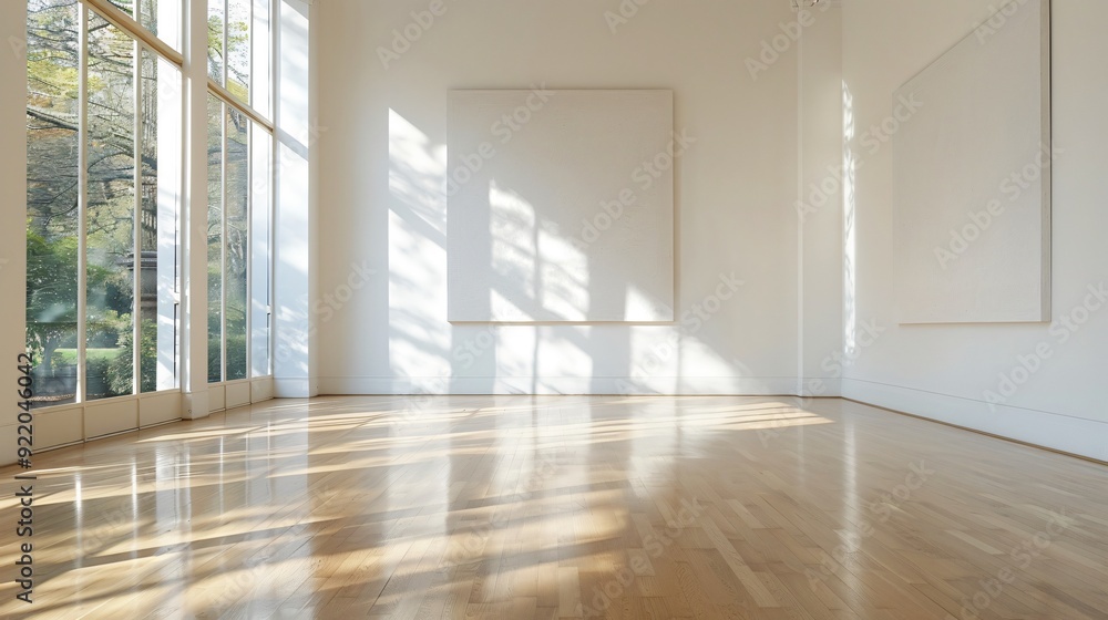 Fototapeta premium Sunlight Illuminating an Empty Gallery