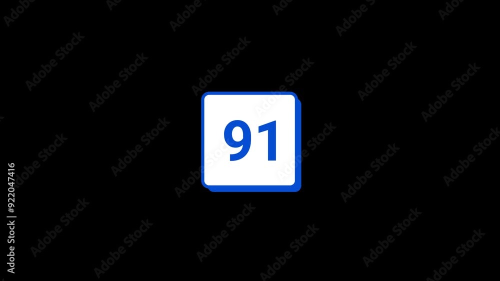 91 Number Animation 91 Number Animation