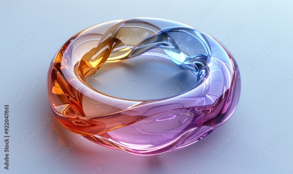 Abstract Glass Ring Abstract Glass Ring