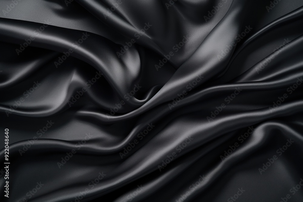 Fototapeta premium Silk fabric texture black transportation automobile.