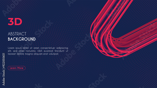 Fluid poster cover with modern ultraviolet color. Dark purple abstract geometrical template with blend shapes.
