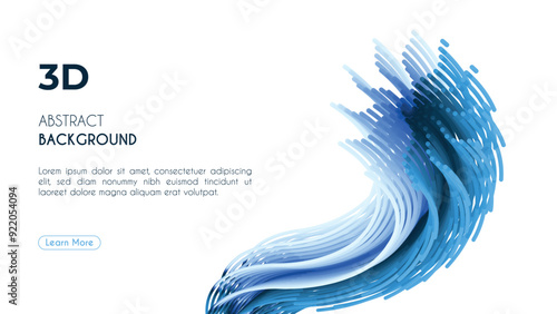 Fluid poster cover with modern ultraviolet color. Dark purple abstract geometrical template with blend shapes.
