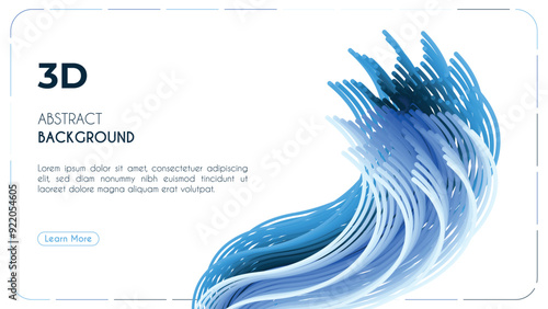 Fluid poster cover with modern ultraviolet color. Dark purple abstract geometrical template with blend shapes.
