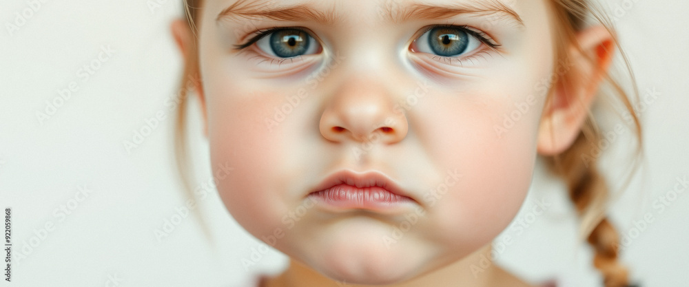 Little Girl with Serious Expression Little Girl with Serious Expression
