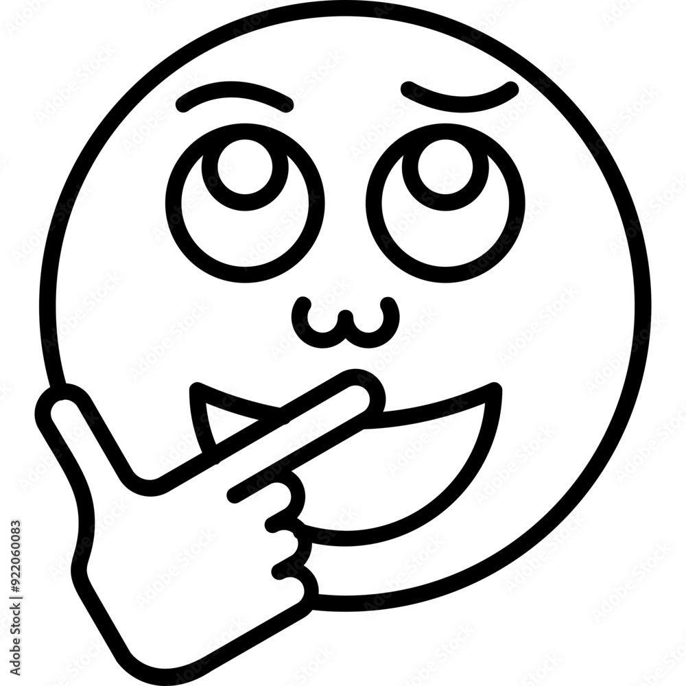 Obraz premium Thinking Vector Icon Design