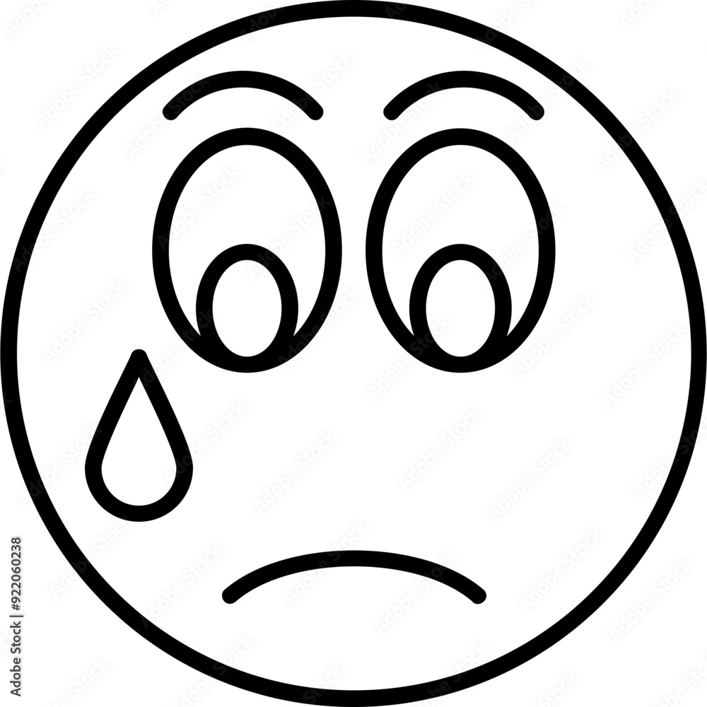 Sad Vector Icon Design Sad Vector Icon Design