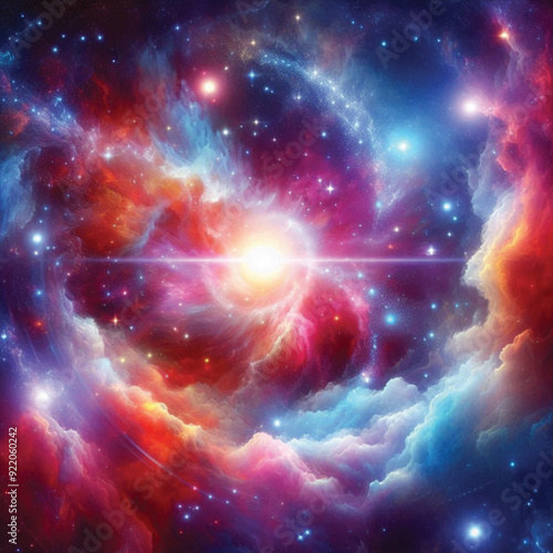 Cosmic Radiance: A Harmonious Dance of Star Clusters and Nebulae
