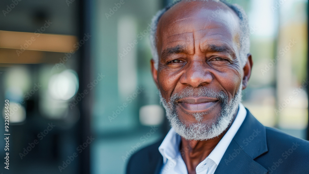 Portrait of a smiling senior man with grey beard Portrait of a smiling senior man with grey beard