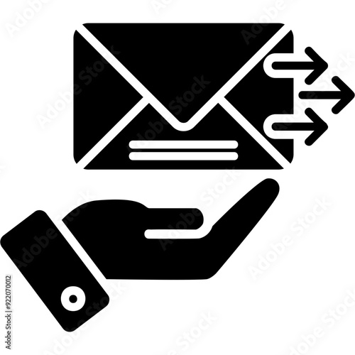 Send Mail Vector Icon Design