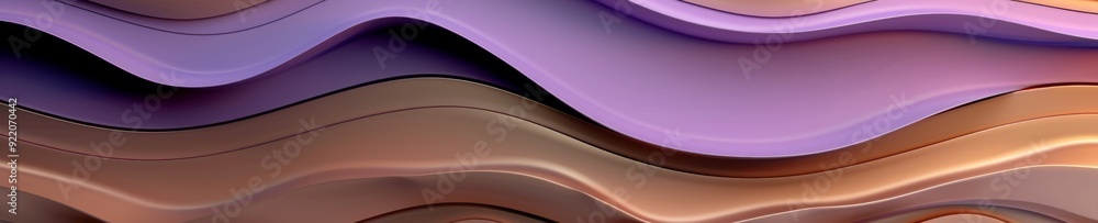 Fototapeta premium Abstract background with smooth, undulating, overlapping, and colorful shapes.