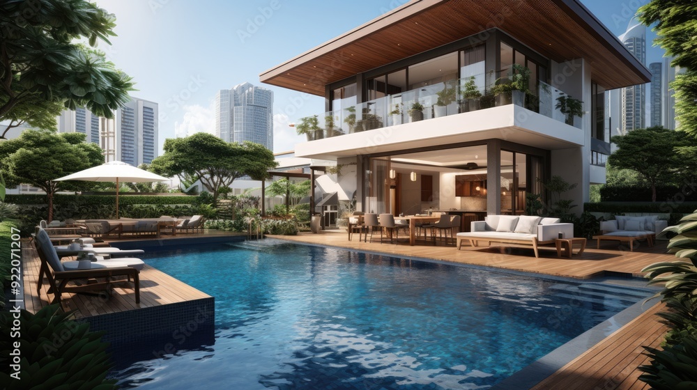 Obraz premium hotel swimming pool