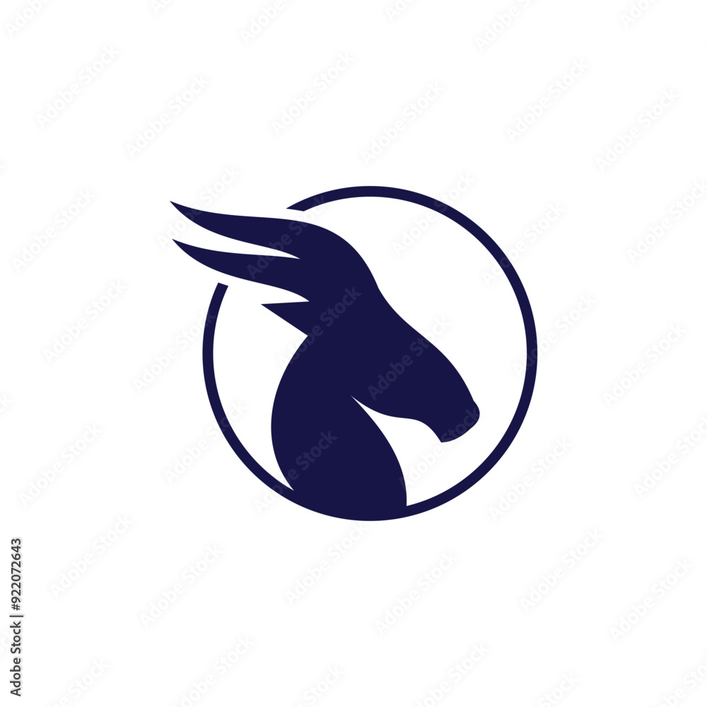 Goat logo design vector with modern unique style Goat logo design vector with modern unique style