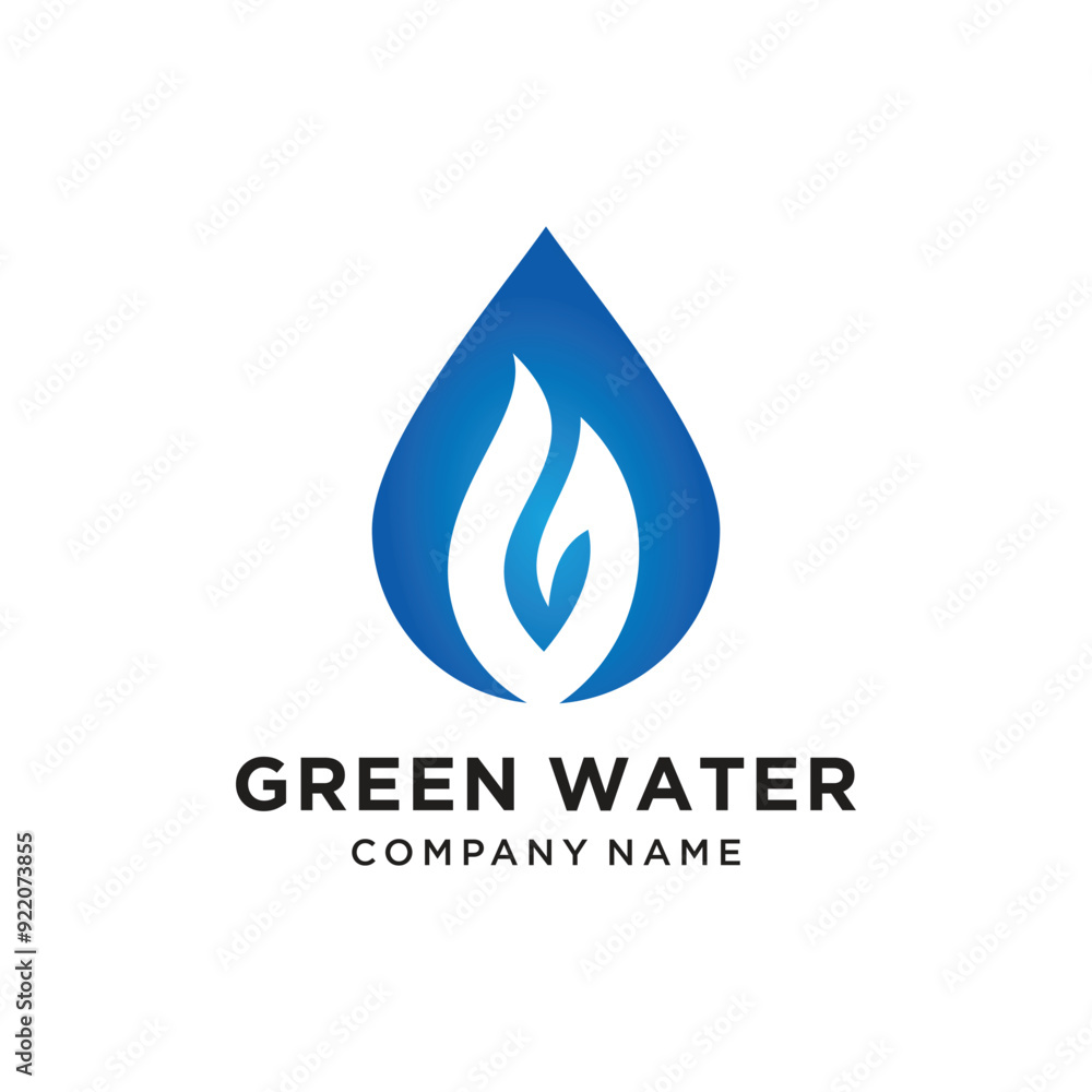 Pure water logo design vector with modern unique style Pure water logo design vector with modern unique style