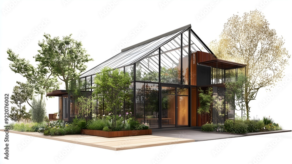 Eco-Friendly Greenhouse with Sustainable Design and Modern Architecture Eco-Friendly Greenhouse with Sustainable Design and Modern Architecture