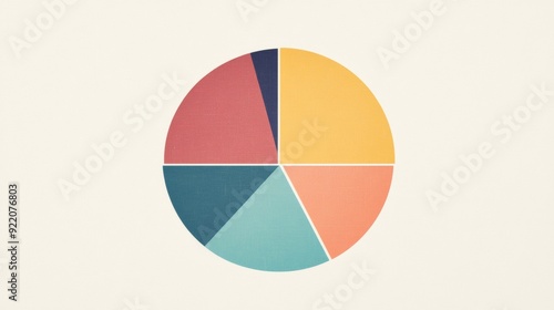Free Download A pie chart is shown with different colors and sizes - GFXLoad
