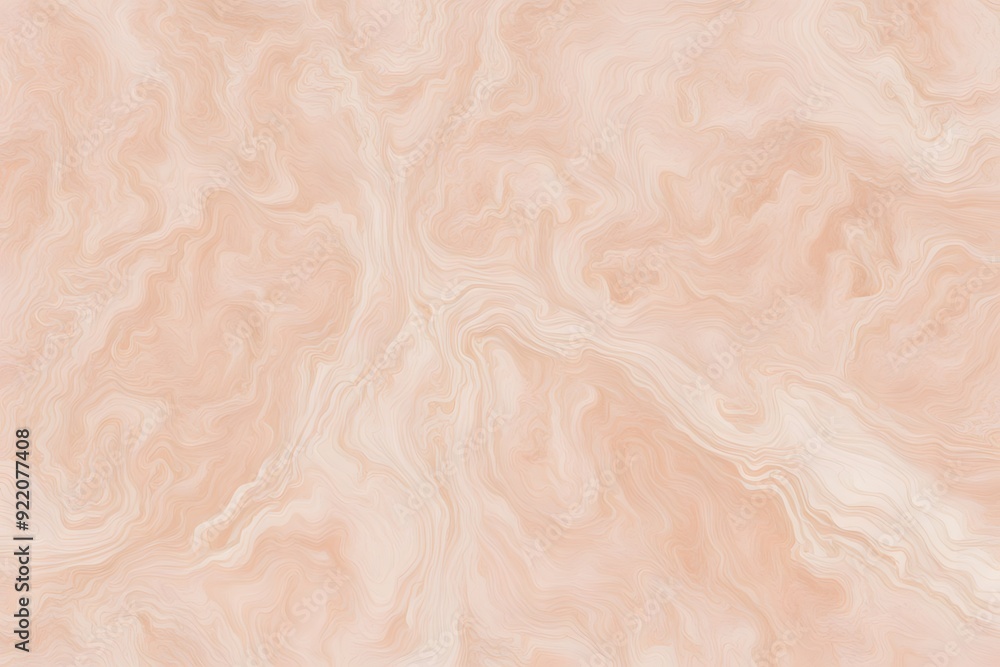 Fototapeta premium A soft peach marble pattern with subtle white veining, AI Generated