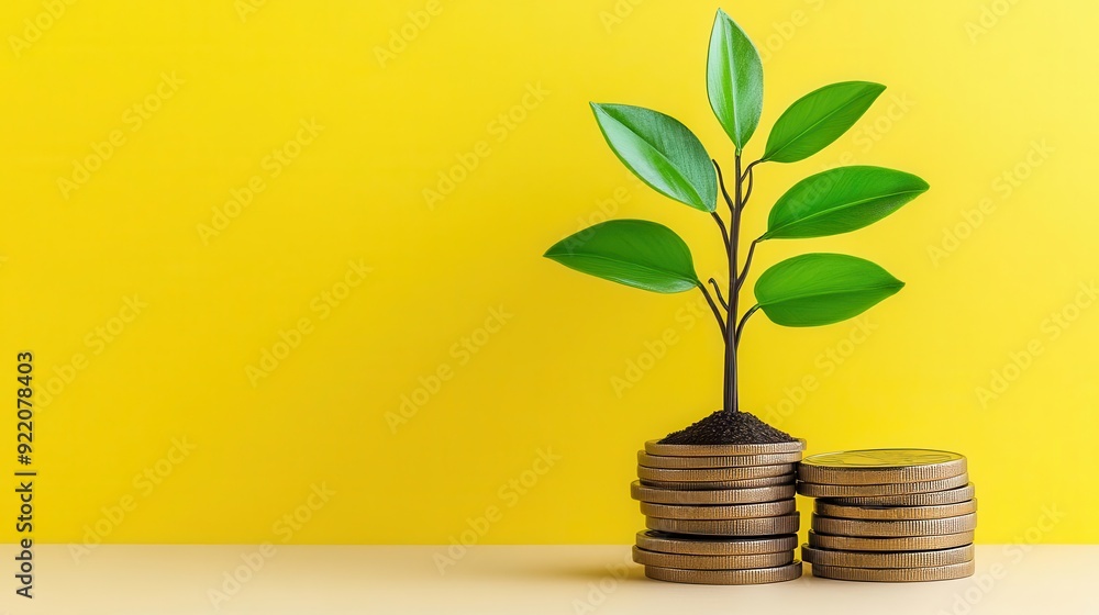 Insightful visual of economic growth in flat design, side view, financial theme, cartoon drawing, vivid Insightful visual of economic growth in flat design, side view, financial theme, cartoon drawing, vivid