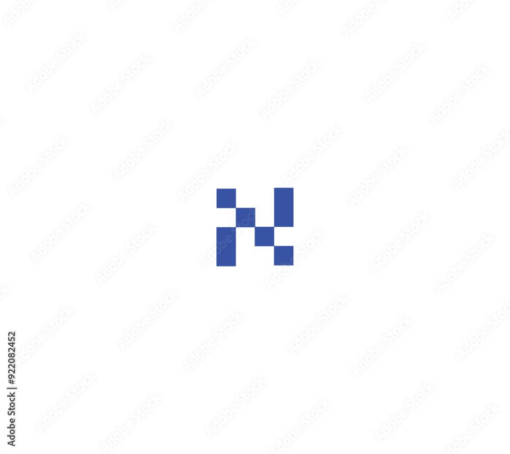 Pixel Letter N2 or PD logo design idea for brand use with white background. Pixel Letter N2 or PD logo design idea for brand use with white background.
