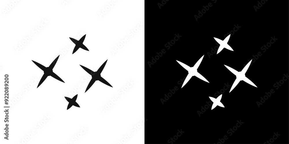 Clean shine star icon line art vector Clean shine star icon line art vector