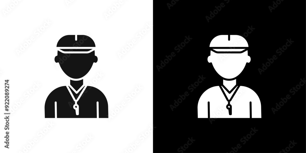 Coach icon line art vector Coach icon line art vector