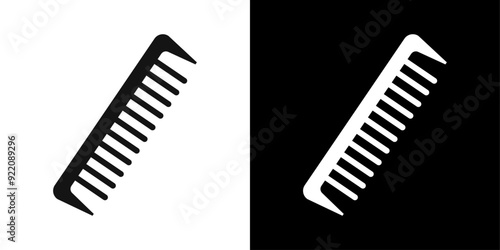 comb icon line art vector