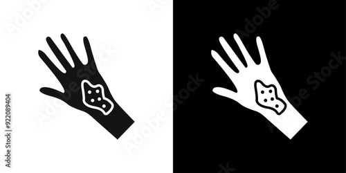 Contact Dermatitis icon line art vector