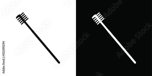 Eyebrow brush icon line art vector