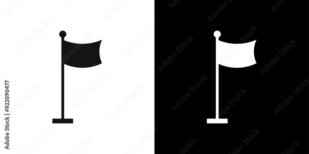 Flag icon line art vector Flag icon line art vector