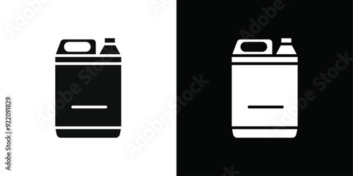 liquid Chlorine chemical icon line art vector