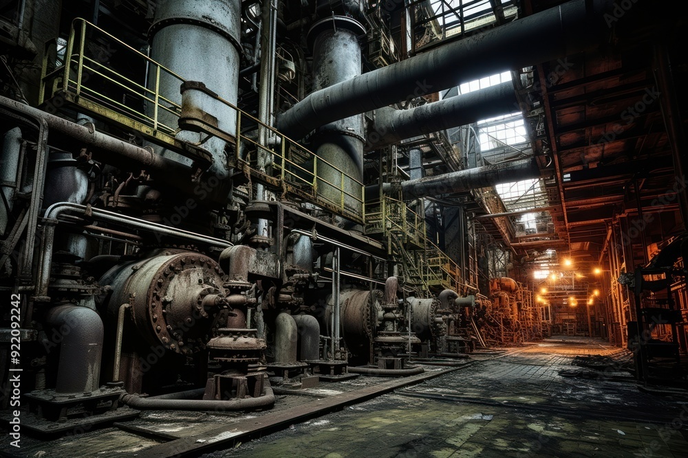 Factory architecture industry refinery. Factory architecture industry refinery.