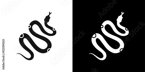 Snake icon line art vector