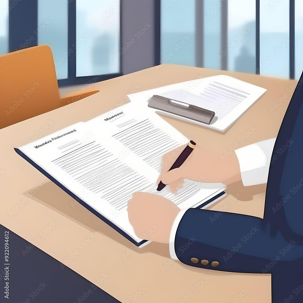 person signing contract person signing contract