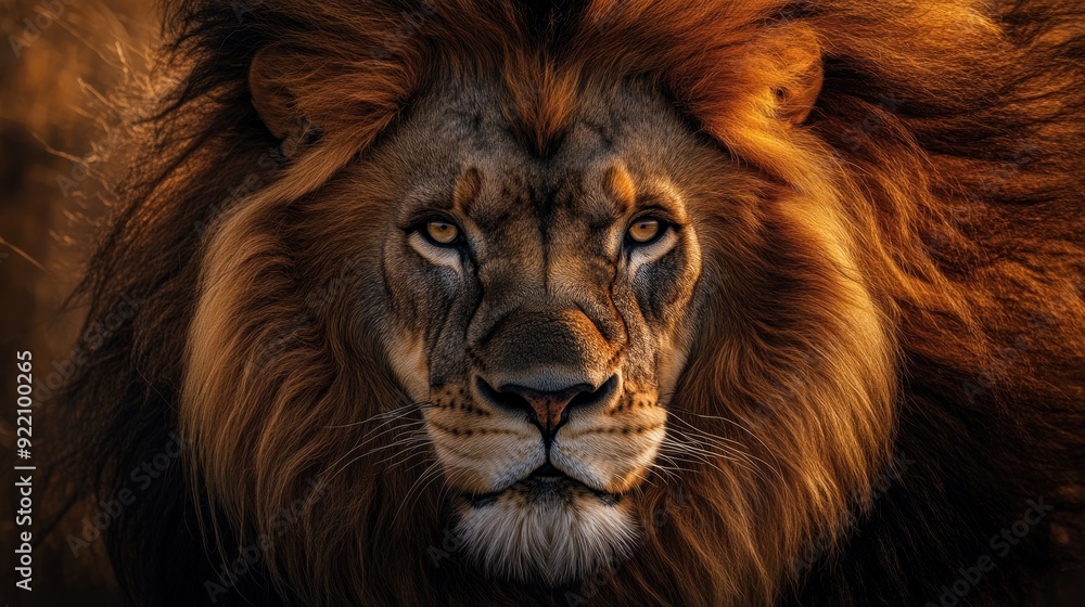 Fototapeta premium Majestic Lion Portrait