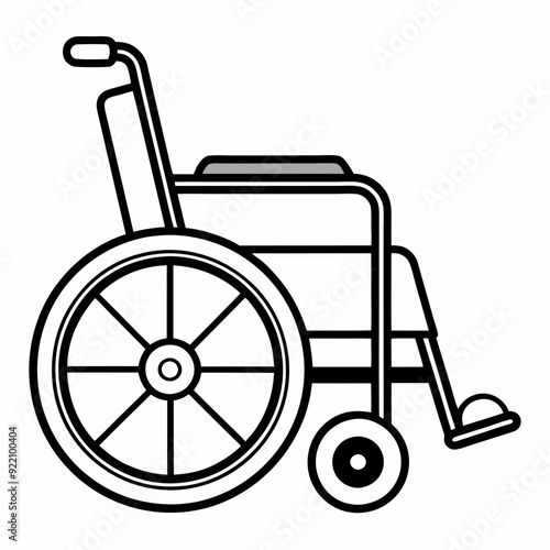 Wheelchair art vector illustrator