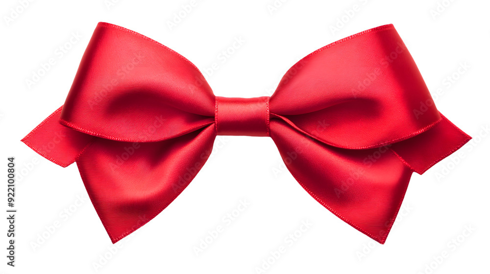 Red bow, isolated on white background Red bow, isolated on white background