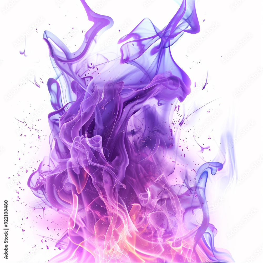 Fototapeta premium purple ink smoke abstract art fluid swirl pattern liquid color creativity shape light vapor motion design texture artistic background gradient smooth flow 