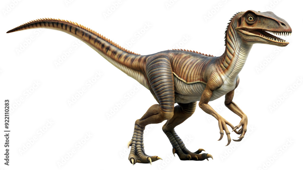 Fototapeta premium velociraptor on a transparent background