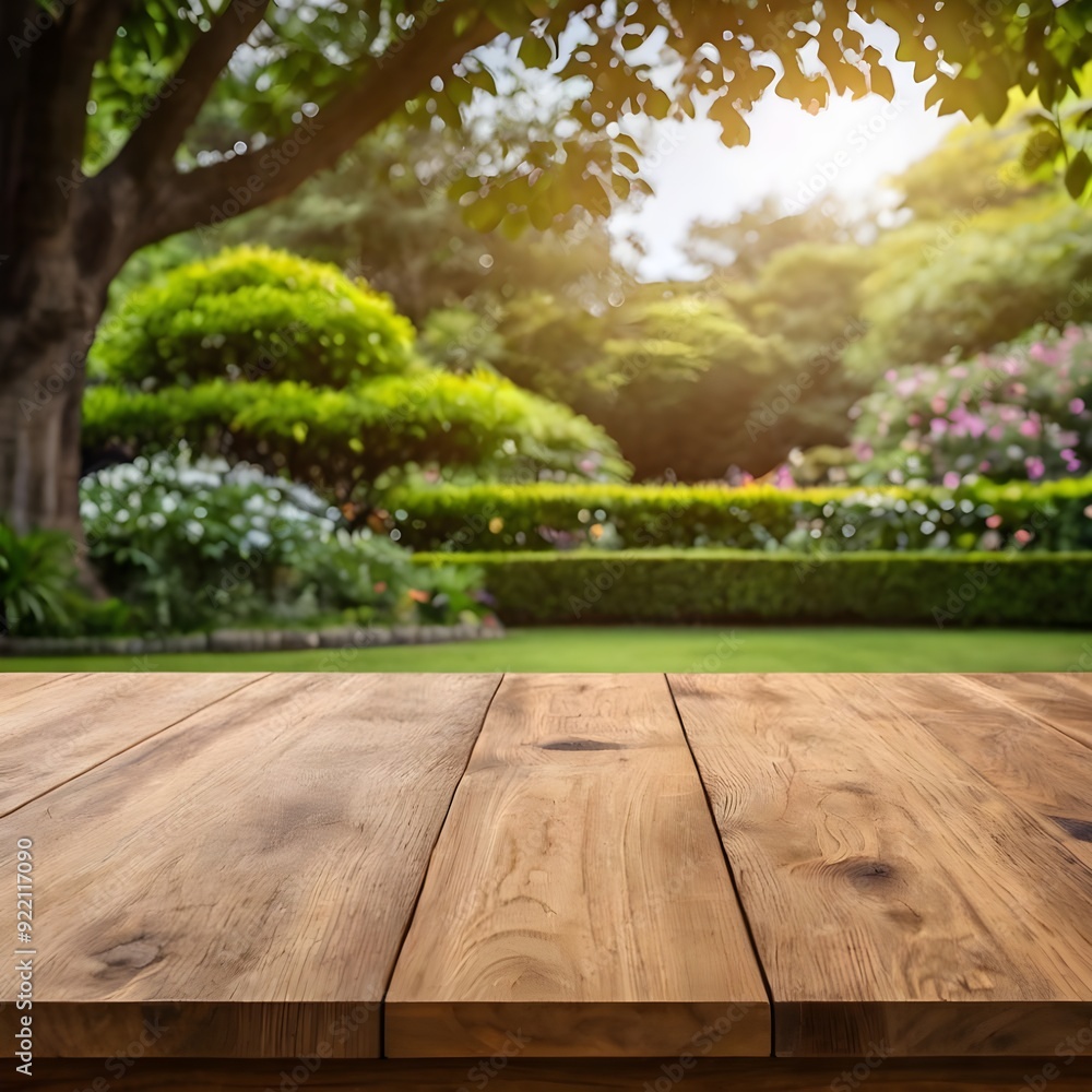 Empty wooden table Empty wooden table